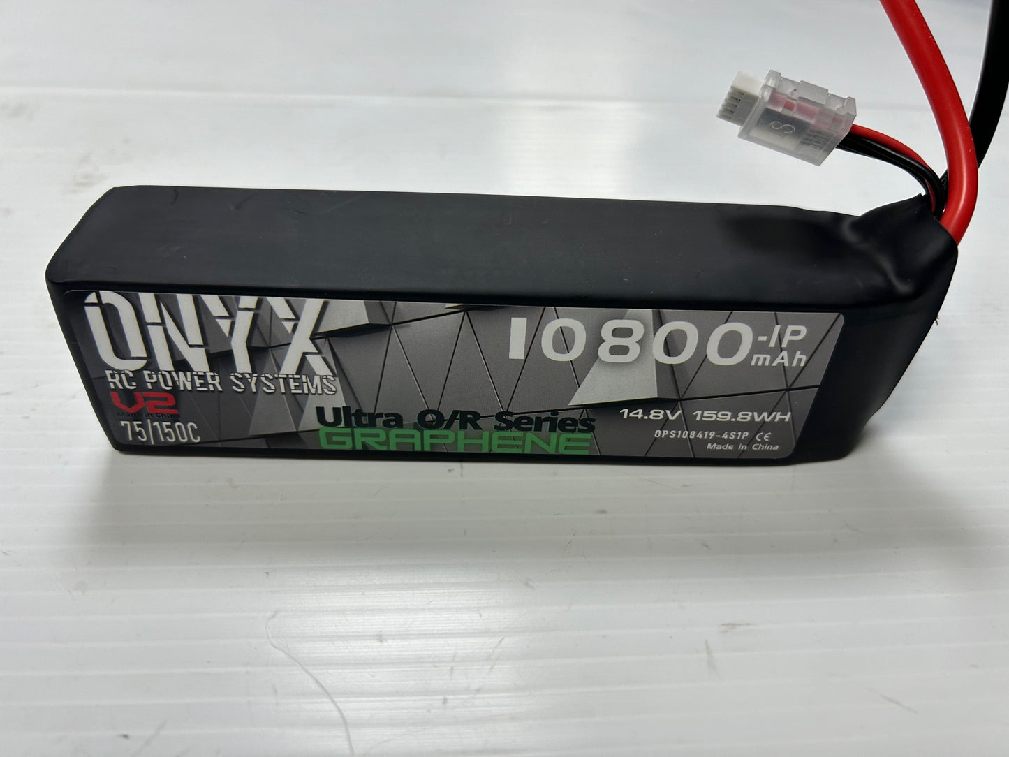 ONX4S108001P7ga        ON SALE NOW PUT CODE "10800 4S" O.P.S Ultra O/R Series 10800 14.8 (4s1p) ULTRA O/R SERIES GRAPHENE       Size:  43mm x 48mm x 175mm