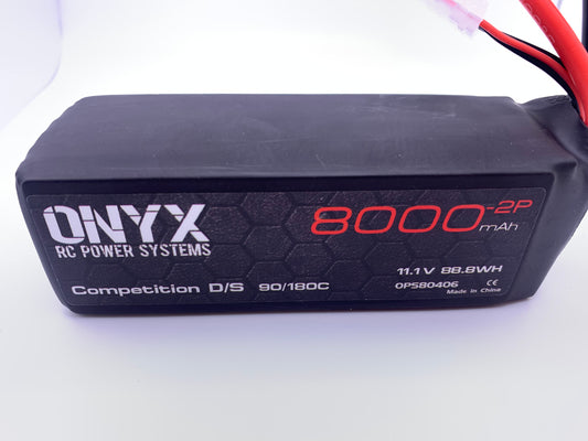 ONX3S80002P8GA   3 CELL 8000MAH 8GA. WIRE